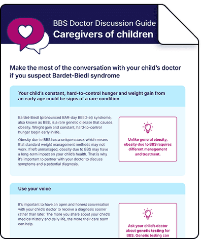 BBS obesity guide for caregivers