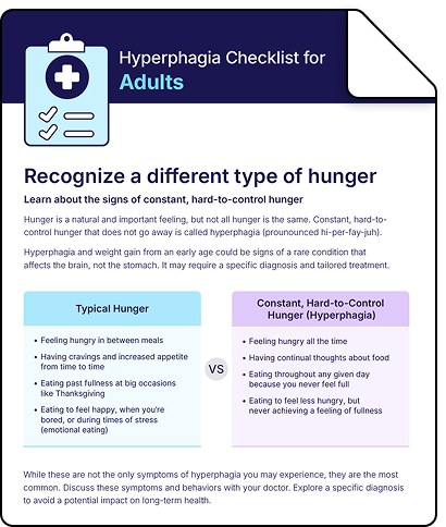 Symptom checklist for adults
