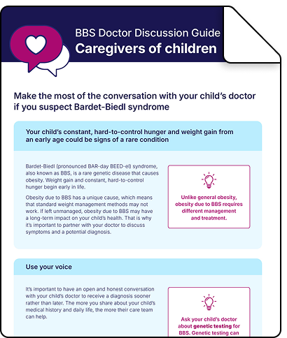 BBS obesity guide for caregivers